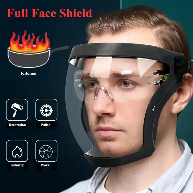 Transparent face protection mask