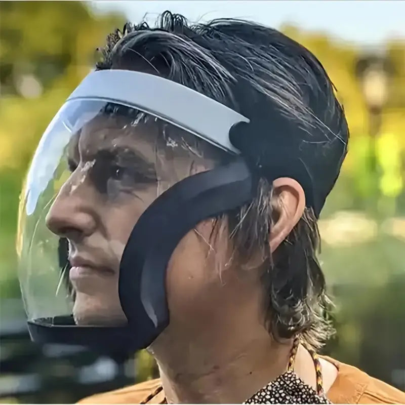Transparent face protection mask