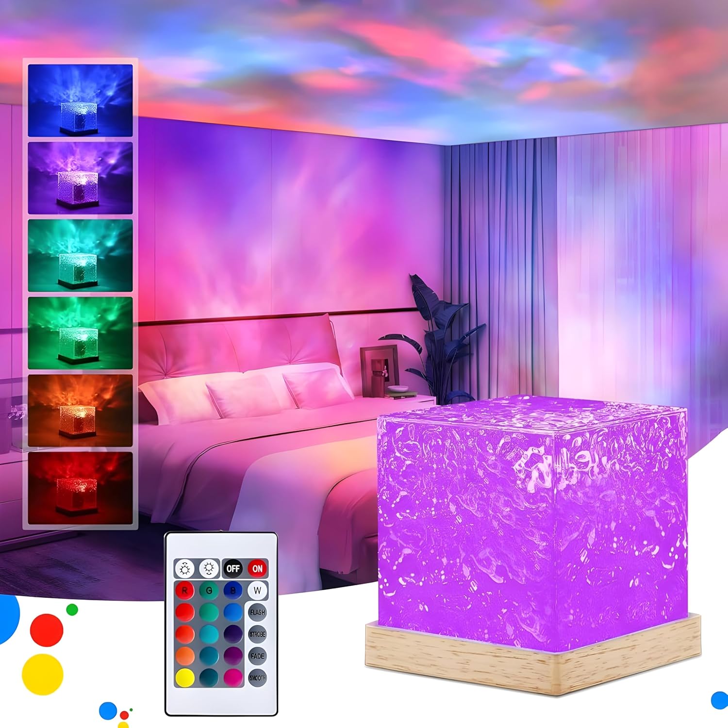 Ocean Waves Led Lamp 3D