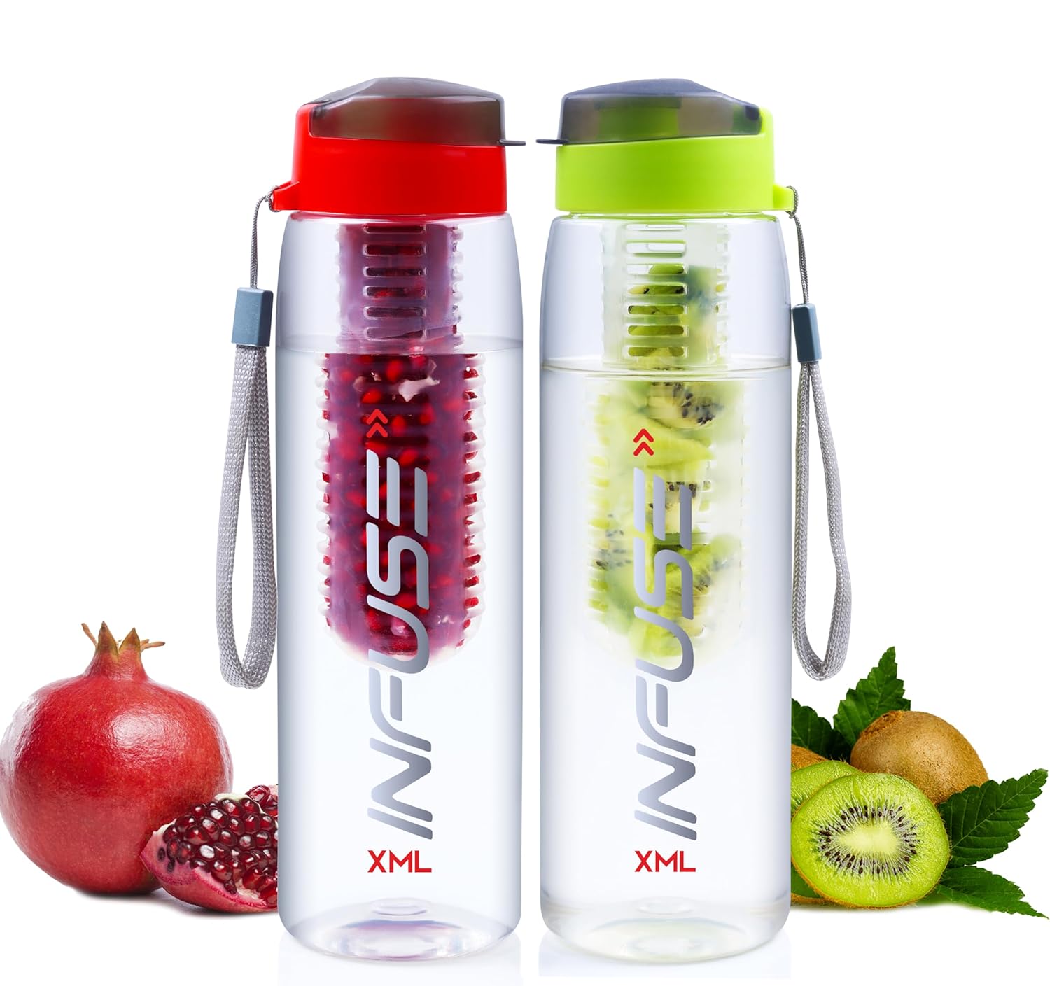 Atomcart Infuse Plastic Water Bottle, 800 ml (Buy 1 Get 1 Free)